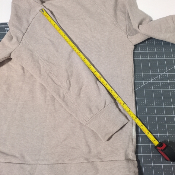 Varley Pullover Sweatshirt XS Beige Oversized Loungewear Cotton Lagenlook - Picture 13 of 16